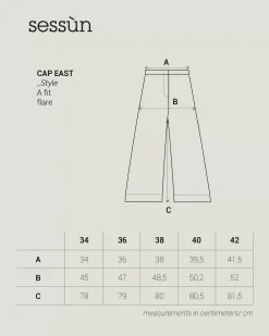 Sale Cap east Pantalons larges