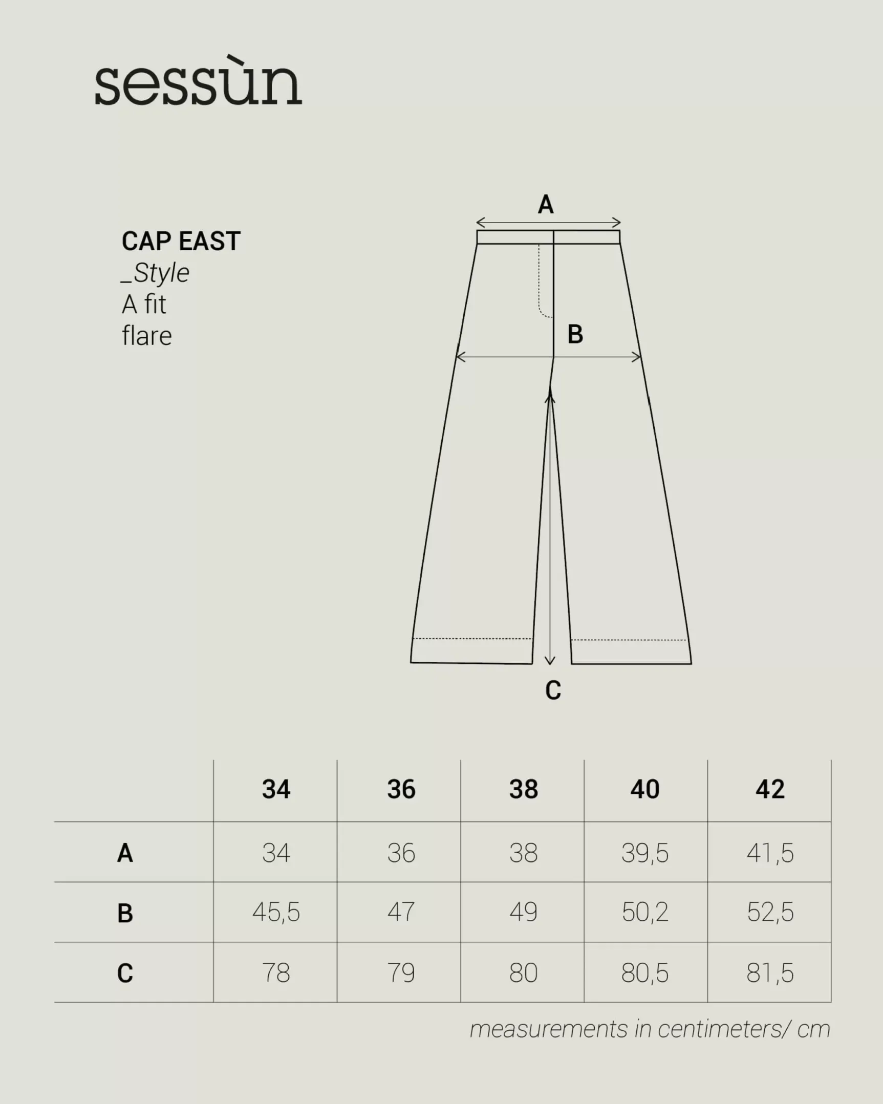 Sale Cap east Pantalons larges