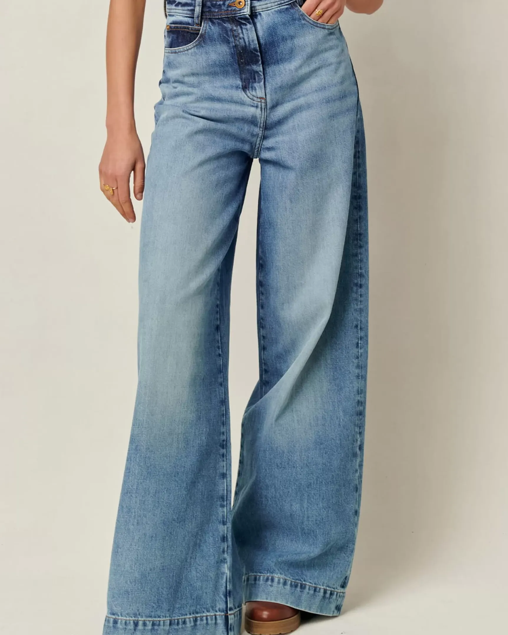 Hot Captain denim Pantalons larges