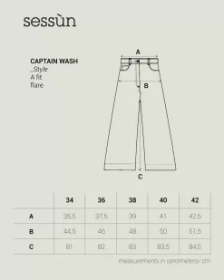Outlet Captain wash Taille haute