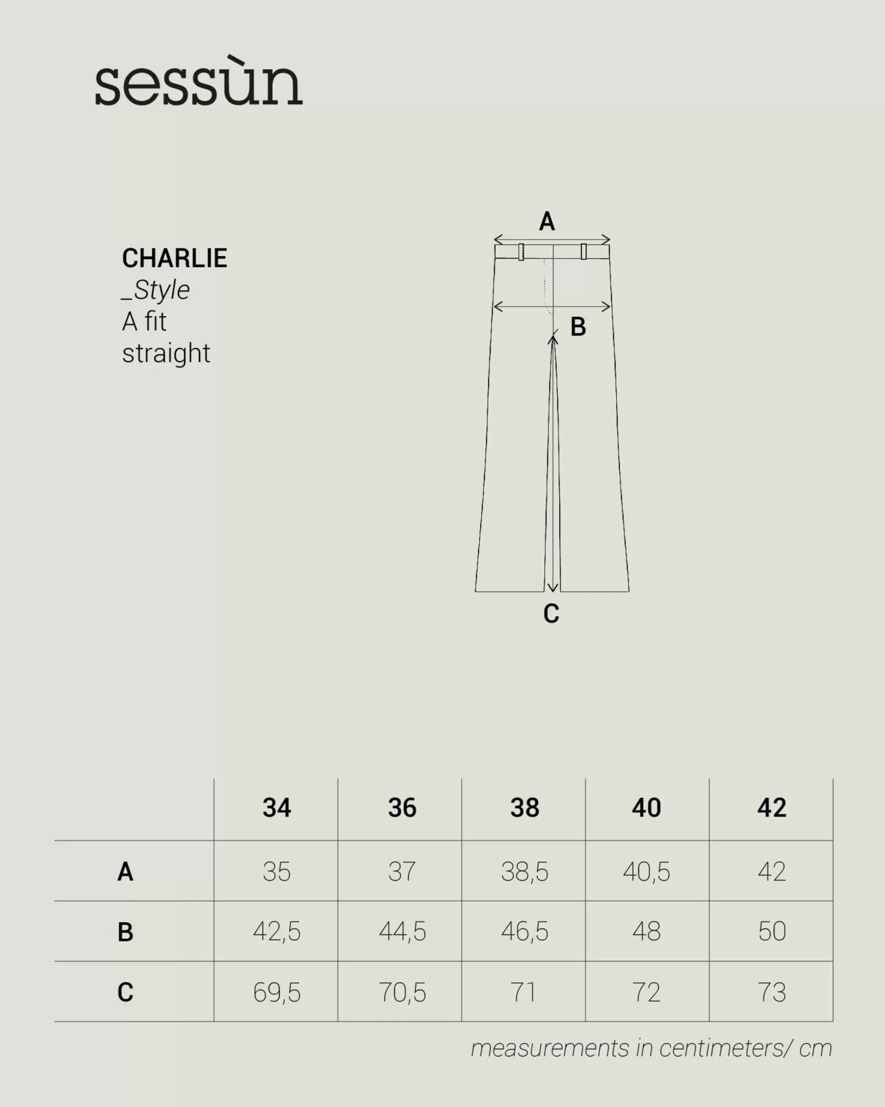 Charlie Pantalons droits