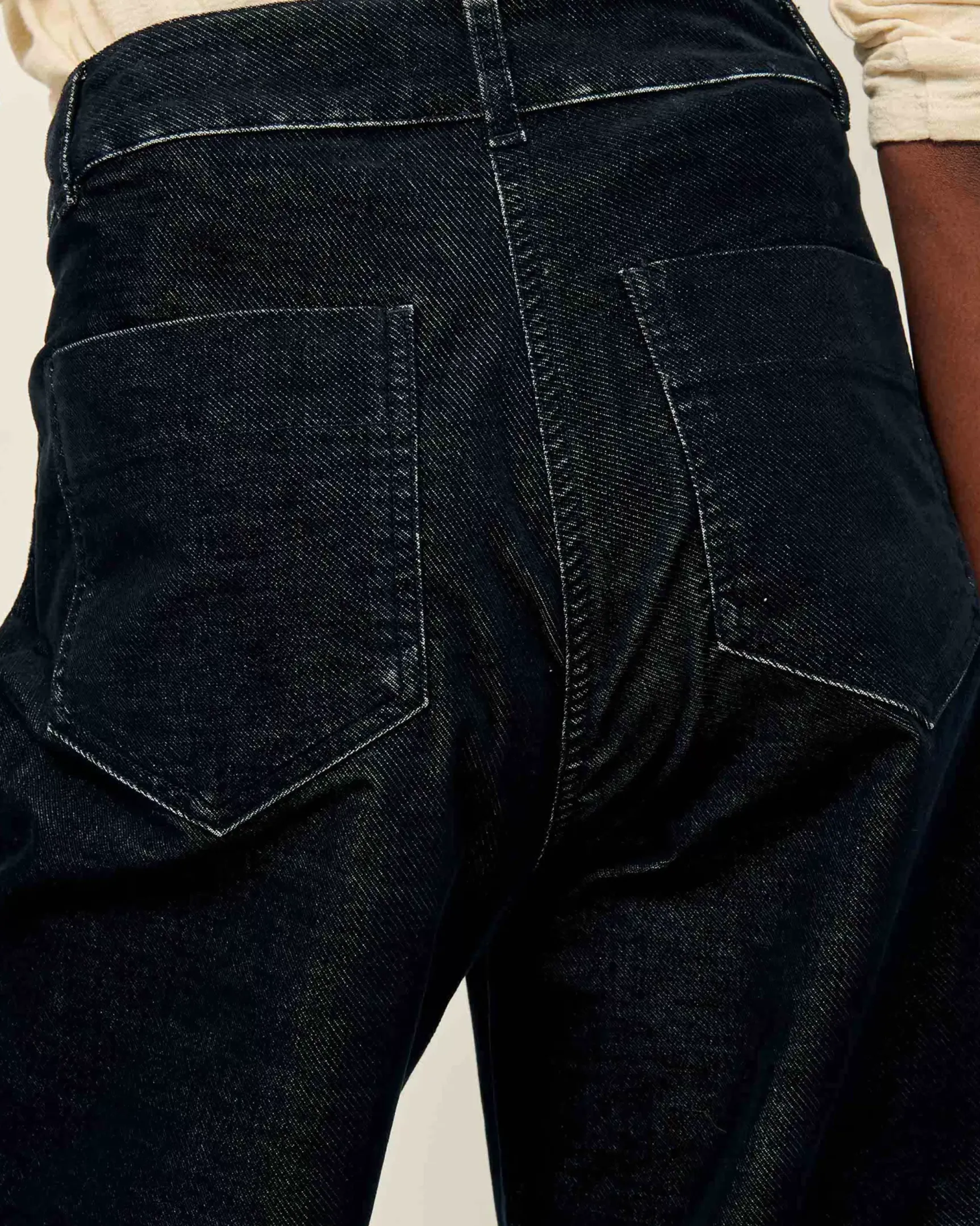 Sale Hudvelvet Taille haute