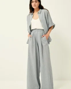 Clearance Ridoo seer Pantalons larges