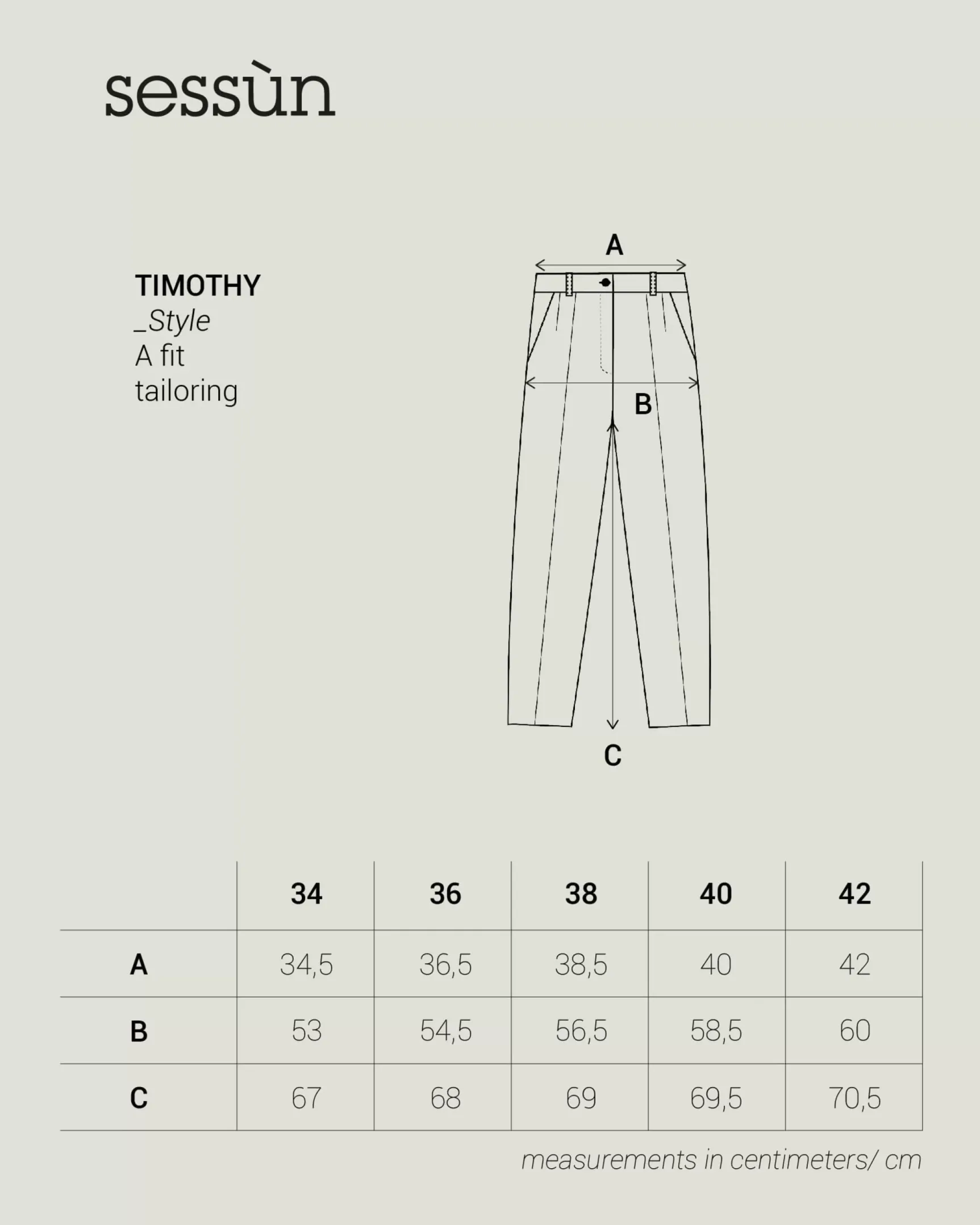 Sale Timothy Pantalons